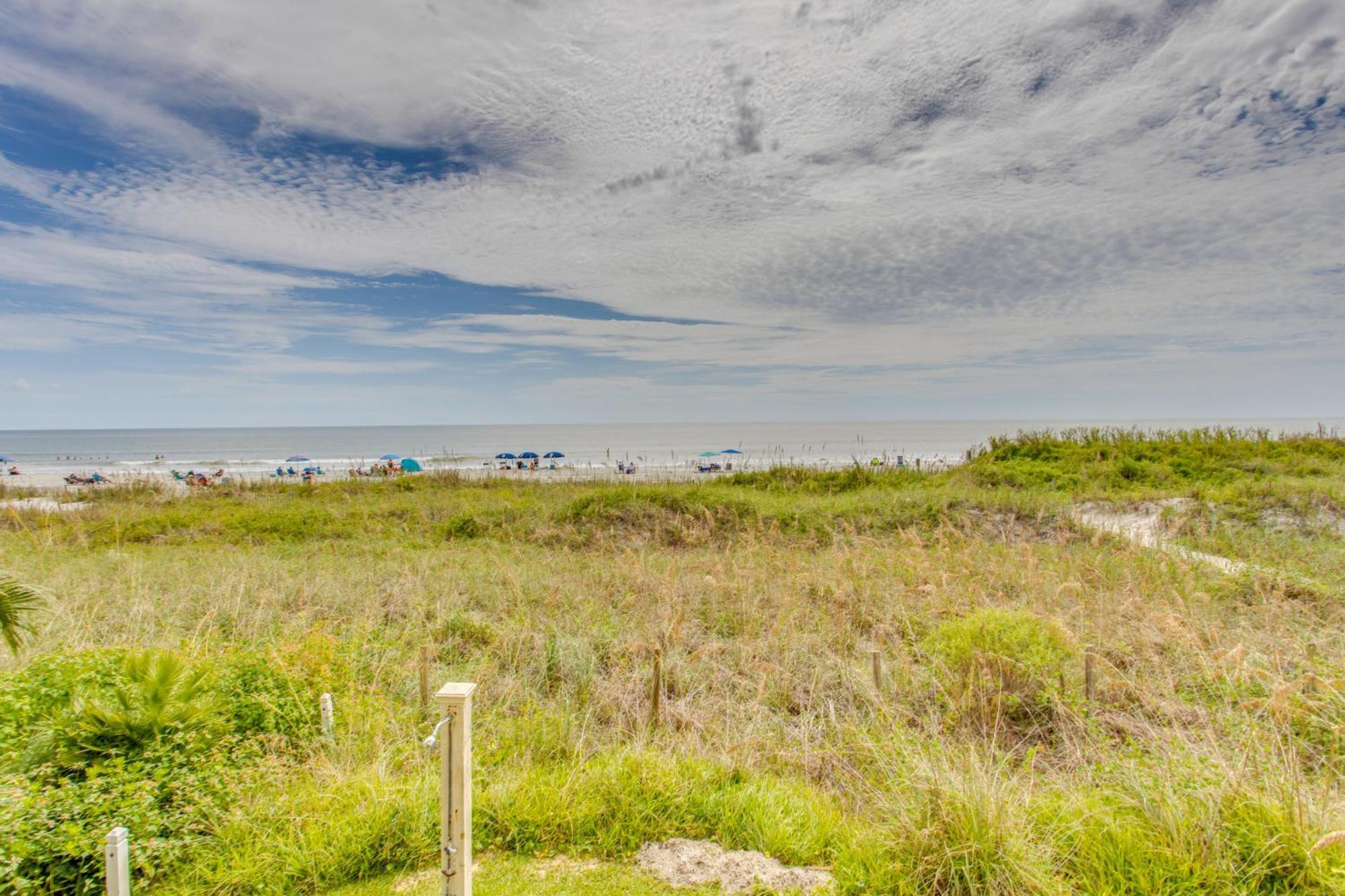 Sunny Windy Hill Beachfront Condo With Private Patio Myrtle Beach Exterior photo